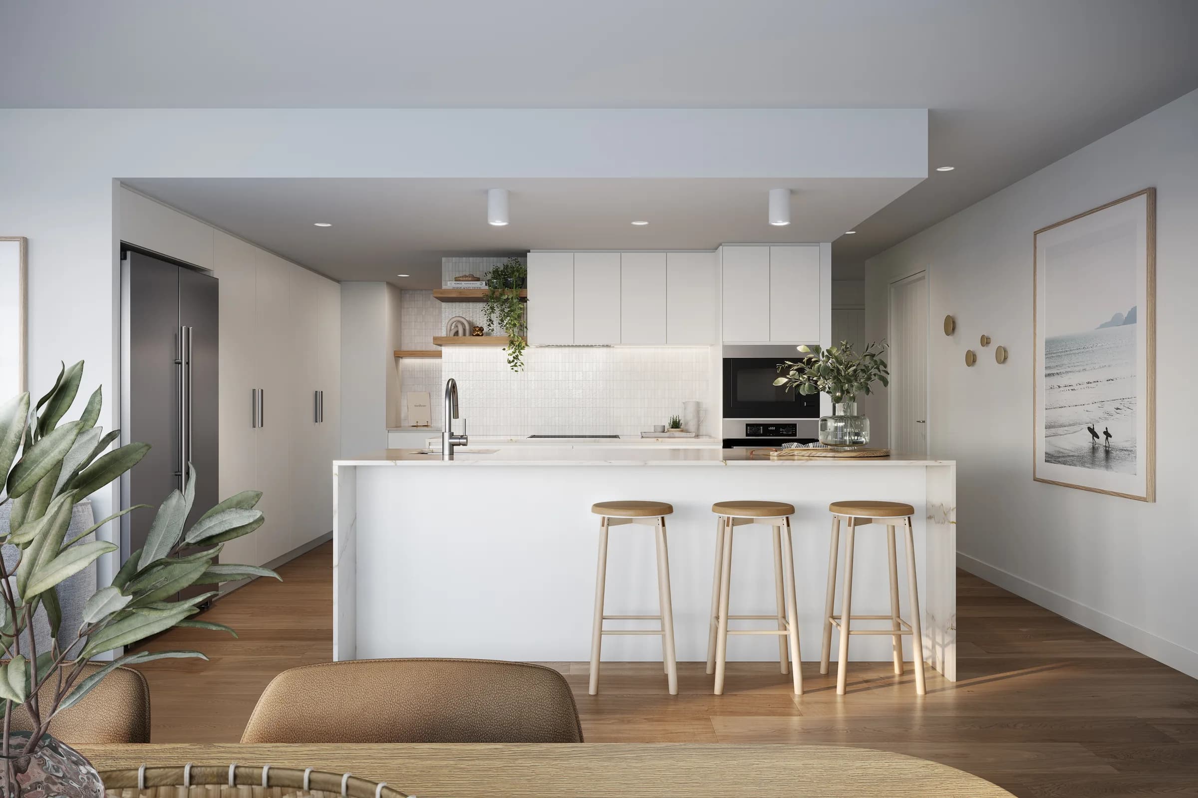 BRADMAN AVE — INTERIOR UNIT 21 KITCHEN — architectural visualisation