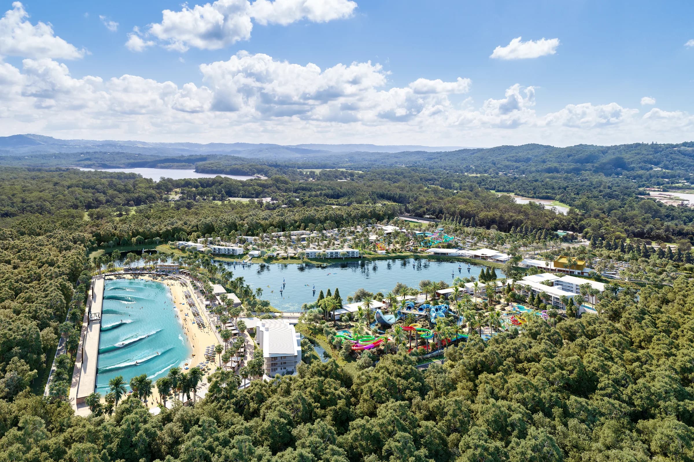 Actventure — photomatched aerial composite, view eight