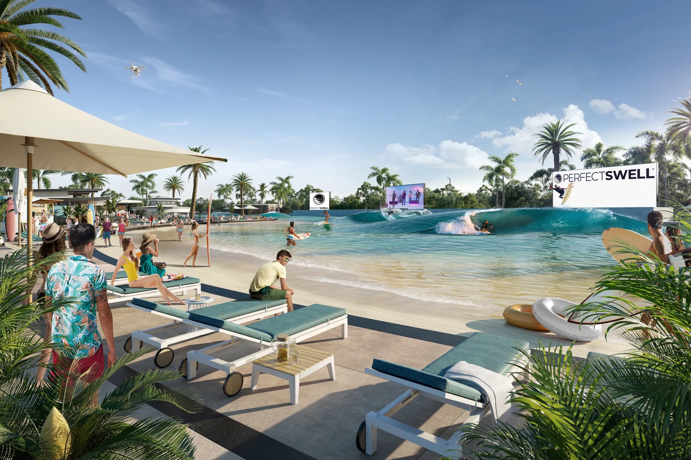 Actventure Surf Park & Resort — exterior hero, ground level