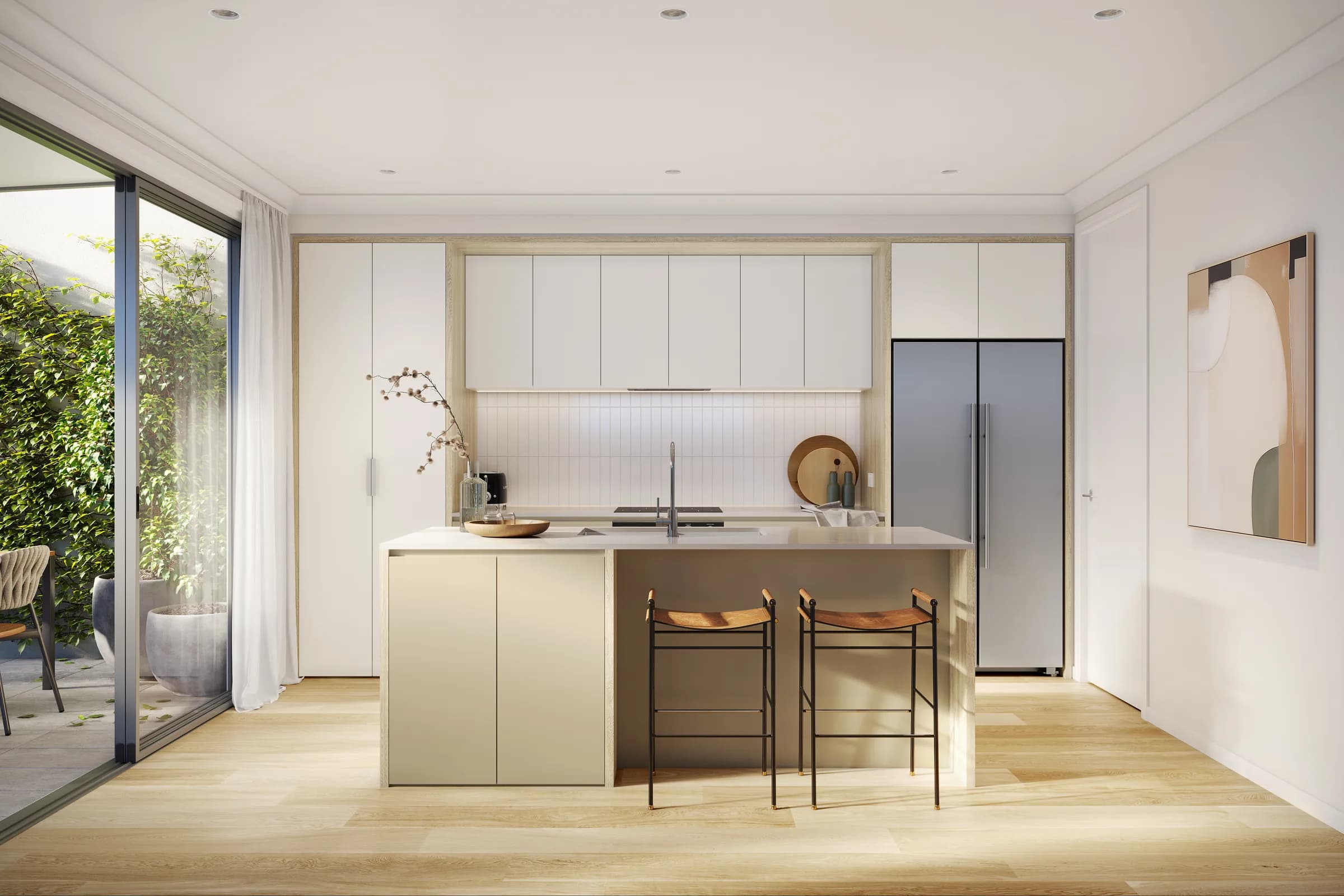 Elara — lot two kitchen, Breeze colourway