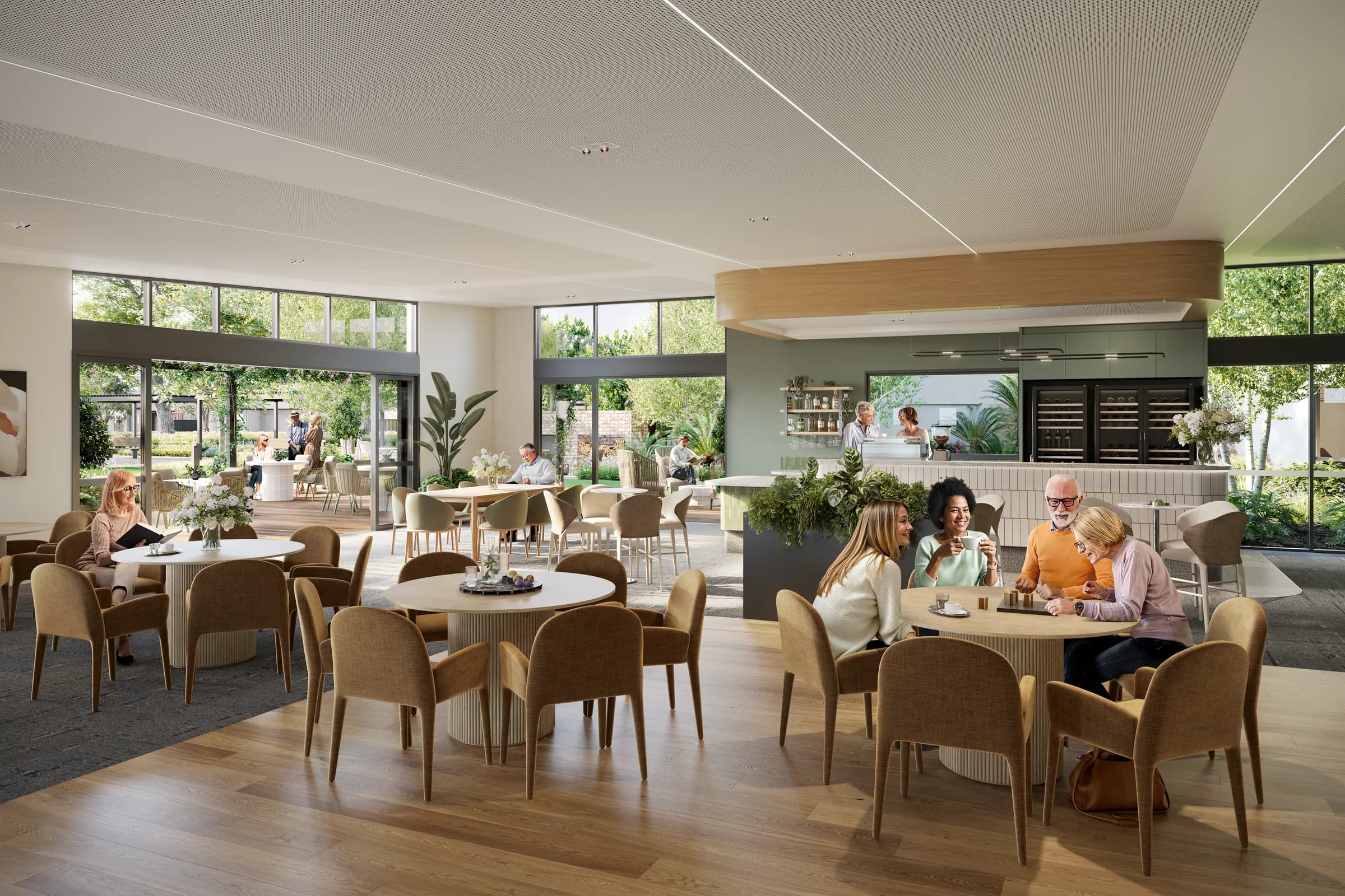Halcyon Highlands — clubhouse interior