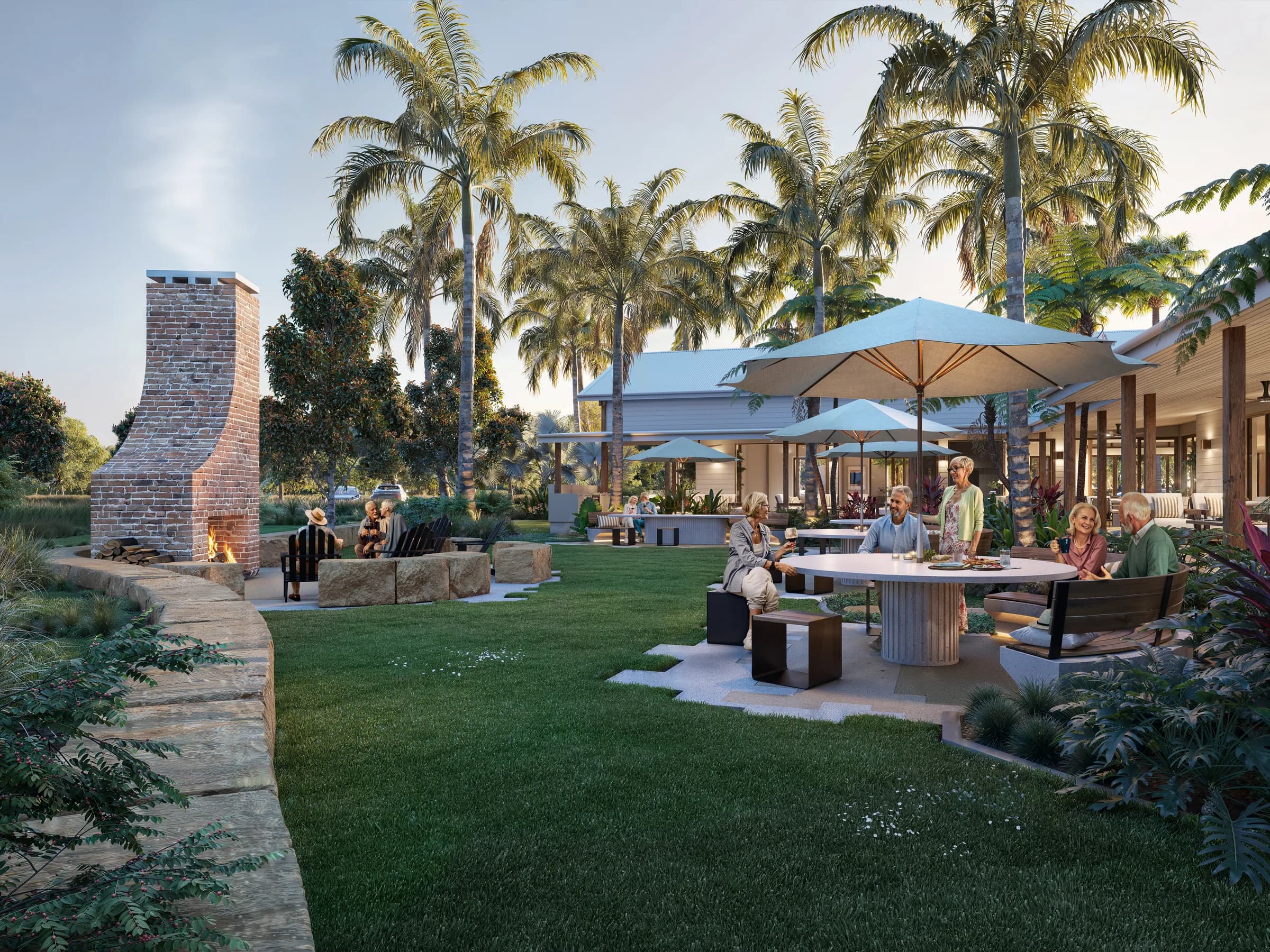 Halcyon Yandina — outdoor garden