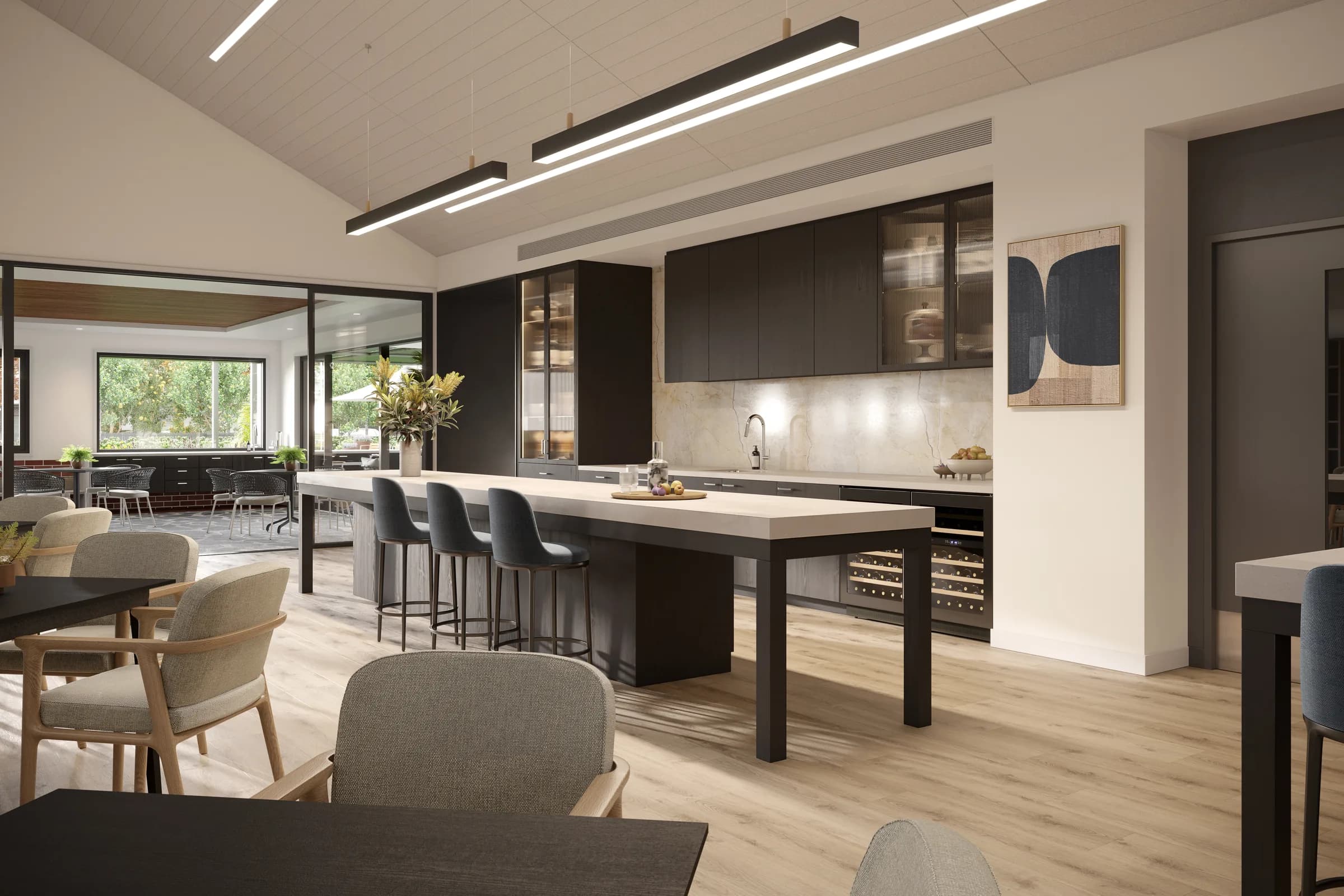 THRIVE — CLUBHOUSE - DINING — architectural visualisation
